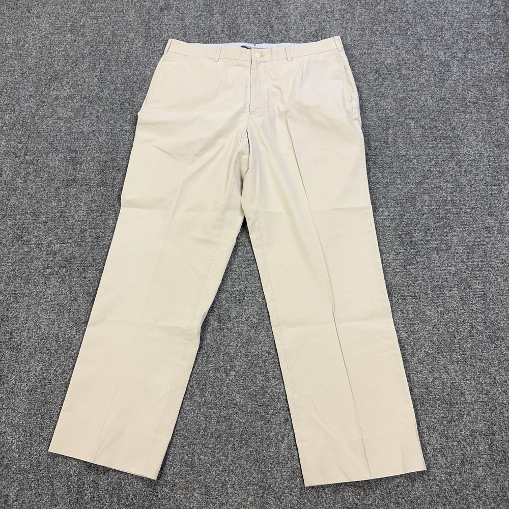 Brooks Brothers Pants Mens 38x32 Beige Chino Regular Fit Straight Leg Cotton